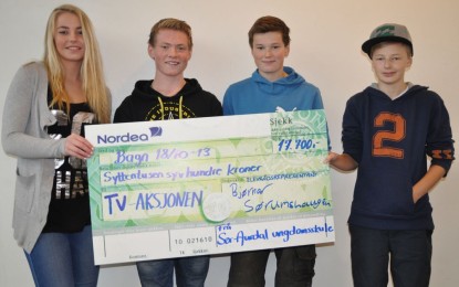 SAUS-elevene jobbet for TV-aksjonen