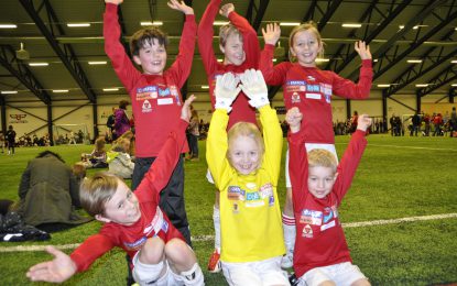 Mye fotballglede i Etnedalshallen