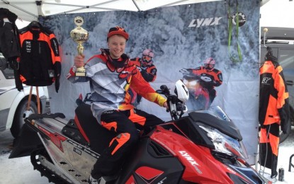 Eivind Heiene norgesmester i snøscooter-cross