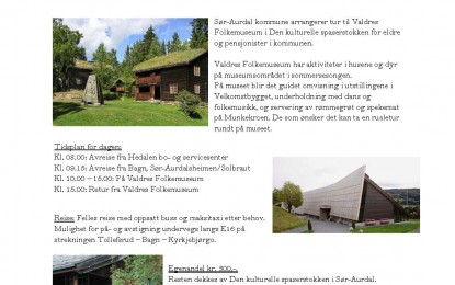 Tur til Valdres Folkemuseum på Fagernes