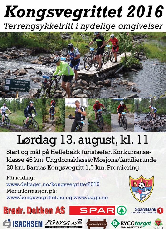 Kongsvegrittet går til helgen!