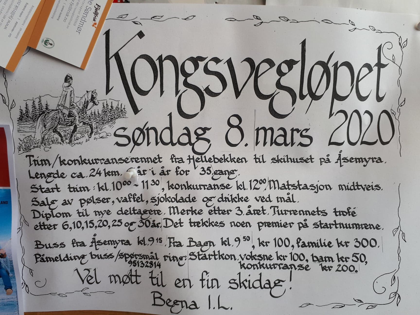 Kongsvegløpet søndag 8/3