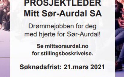 Ledig stilling – Mitt Sør-Aurdal