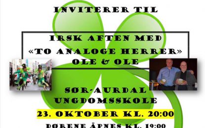 Irsk Aften med «to analoge herrer»