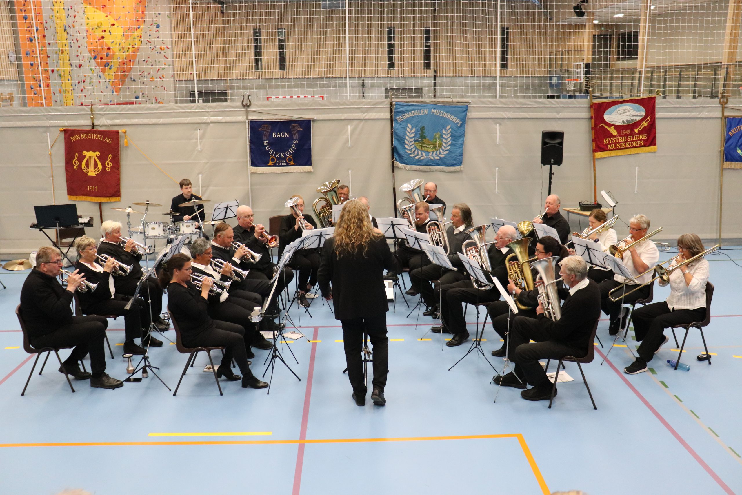 Variert korpsmusikk i Sør-Aurdalshallen
